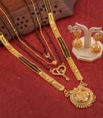 Yellow pearl mangalsutra