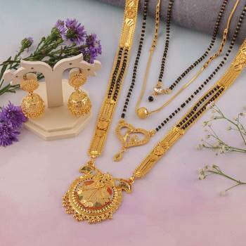Yellow pearl mangalsutra 5