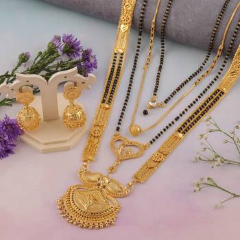 Yellow pearl mangalsutra 5