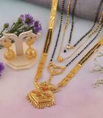 Yellow pearl mangalsutra