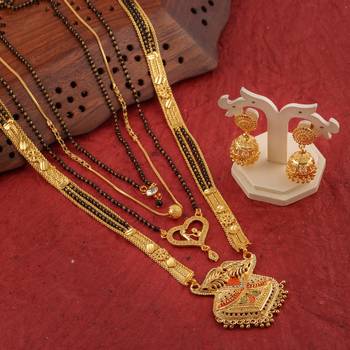Yellow pearl mangalsutra 5