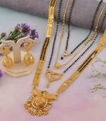 Yellow pearl mangalsutra