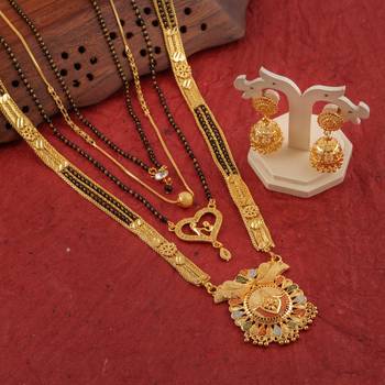 Yellow pearl mangalsutra 4