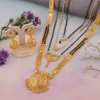 Yellow pearl mangalsutra 5