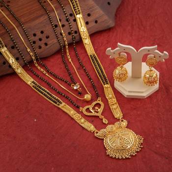 Yellow pearl mangalsutra 1