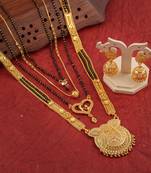 Yellow pearl mangalsutra