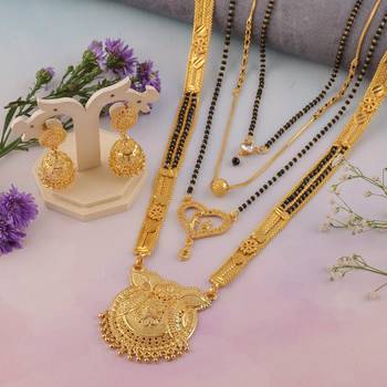 Yellow pearl mangalsutra 2