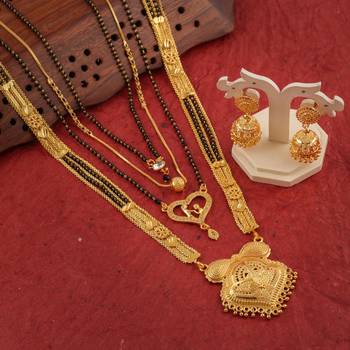 Yellow pearl mangalsutra 2
