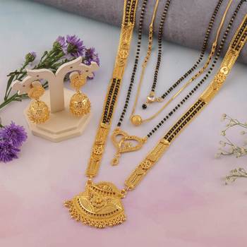 Yellow pearl mangalsutra 2