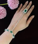 Green & Silver Ruhaani Hathphool