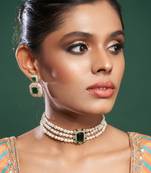 Green & Gold Arzoo Choker