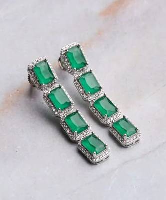 Green Emerald Cut Choker 2
