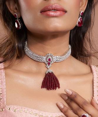 Red Ishani Choker 1