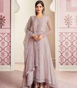 Light Lavender Wedding Anarkali Salwar Kameez