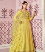 Light Yellow Wedding Anarkali Salwar Kameez