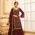 Wine Color Embroidered Georgette Trendy Salwar Kameez
