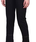 Popwings Black Bottom Lace Cotton Women Trouser