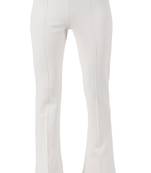 Popwings Regular Fit Off White Solid Midrise Trouser