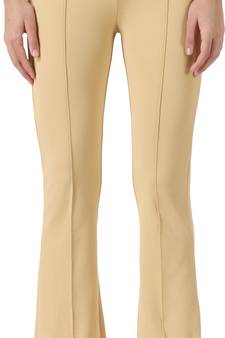 Regular Fit Golden Skin Solid Midrise Women Trouser