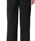 Popwings Formal Regular Fit Black Solid Midrise Women Trouser