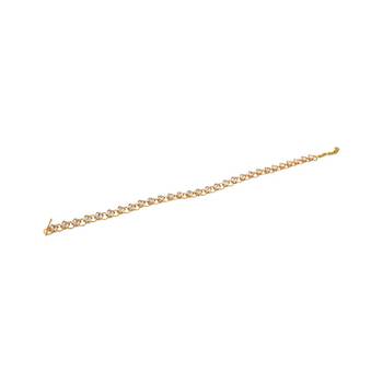 Contemporary Design Gold Plated American Diamond Studded Chain Style Toe Anklet for Women and Girls 4