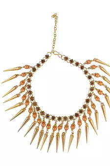 Statement Design Gold Plated Pearl Studded with Triangle Fringes hanging Toe Anklet for Girls and Women