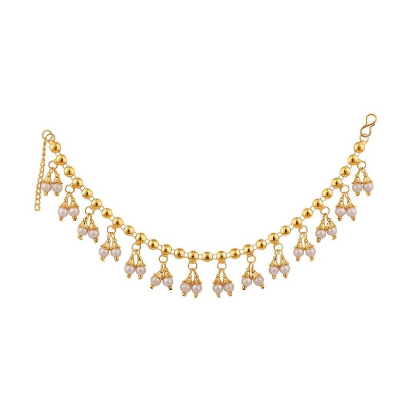 Statement Design Gold Plated White Pearl Studded for Girls and Women