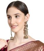 Statement Gold Plated Antique colored Dangle Drop Earring for Girls and Women.