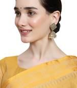 Oxidised Black Color Stone Studded Classic Jhumka Earring