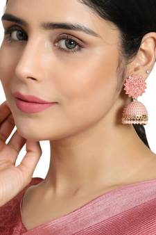 Black Colored Classic Jhumka Earring for Girls and Women