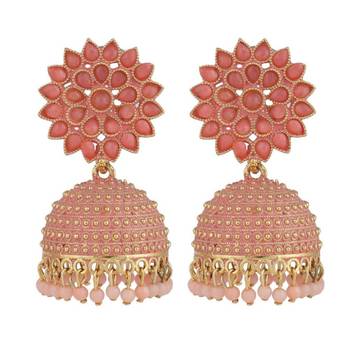 Black Colored Classic Jhumka Earring for Girls and Women 5