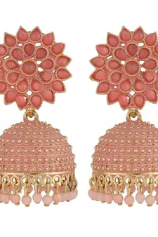 Black Colored Classic Jhumka Earring for Girls and Women