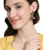 Enameled Multicolor Statement Jhumka Earring for Girls and Women
