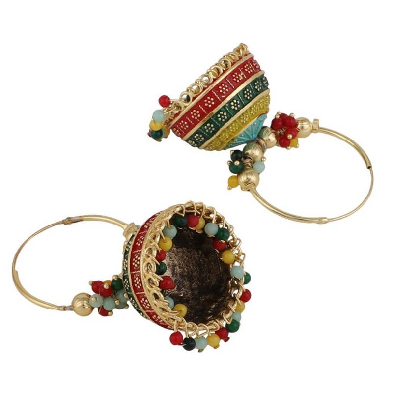 Classic Silver Plated Metallic Plated Jhumka Earring for Girls and Women