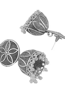 Antique Gold Dangle Drop Statement Jhumka Earring for Girls and Women