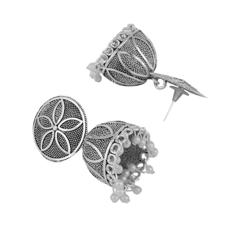 Antique Gold Dangle Drop Statement Jhumka Earring for Girls and Women