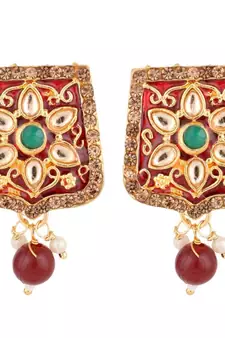 Traditional Gold Plated Kundan and Stone studded Statement Choker with Earrings and Maangtikka for Girls and Women