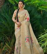 YELLOW BEAUTIDUL SILK SAREE 