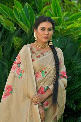 YELLOW BEAUTIDUL SILK SAREE  2