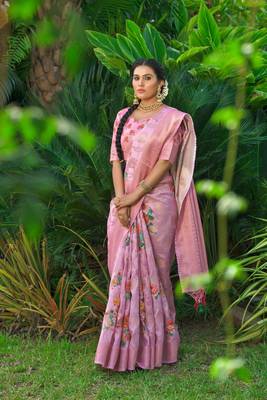 PINK BEAUTIFUL SILK SAREE 3