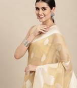 Spun Cotton Saree With Woven Design Border With Blouse