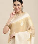 Spun Cotton Saree With Woven Design Border With Blouse