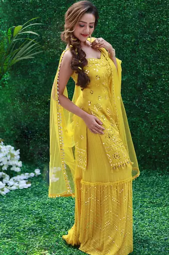 Yellow Sunshine Kurta Sharara