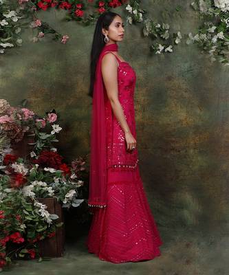Pink Kurta Sharara 2