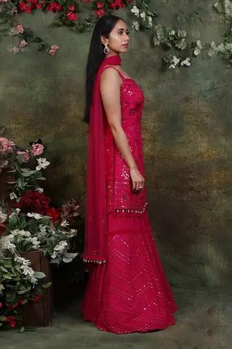 Pink Kurta Sharara