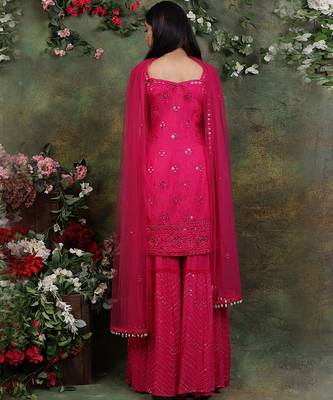 Pink Kurta Sharara 3