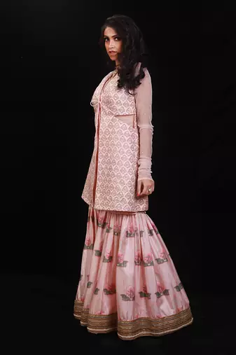 Pink Sharara Set