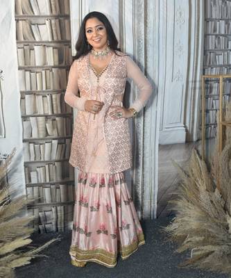 Pink Sharara Set 4