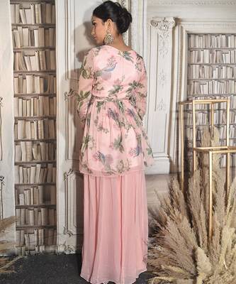 Pink Paradise Plazzo Set 3