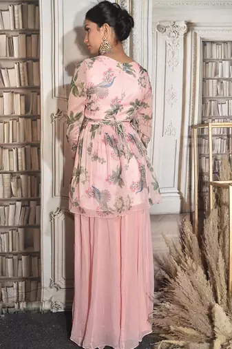 Pink Paradise Plazzo Set